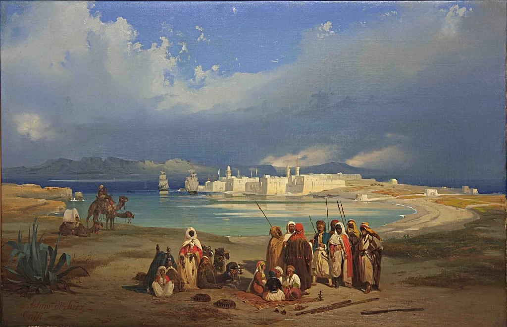 L'istmo di Suez, 1845 circa